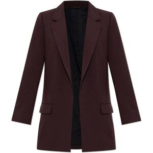 AllSaints Aleida Blazer Womens US 4 Plum Purple Open Front Jacket Lined Pockets